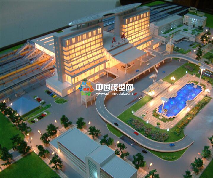 昆明火車站沙盤模型