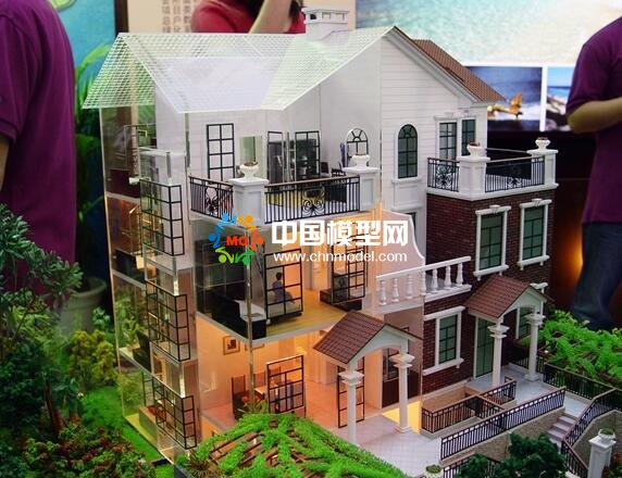別墅建筑模型材質工藝決定模型最終效果