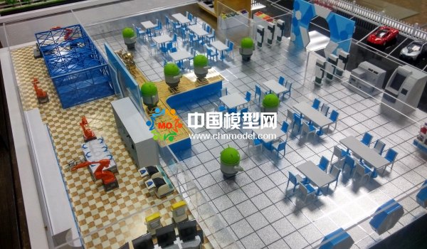 智慧餐廳沙盤模型