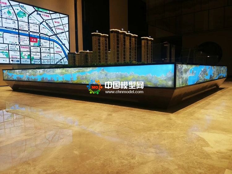 高檔樓盤模型底座，售樓部沙盤展臺(tái)（收藏）