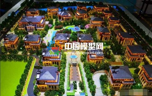 別墅模型的精美之處主要通過環(huán)境景觀襯托