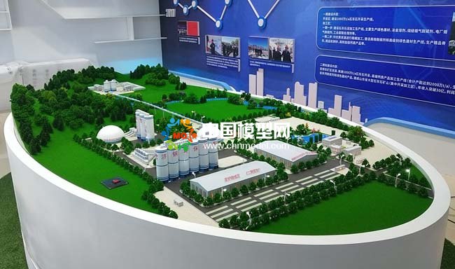 濟(jì)鋼環(huán)保新材料產(chǎn)業(yè)園沙盤(pán)模型