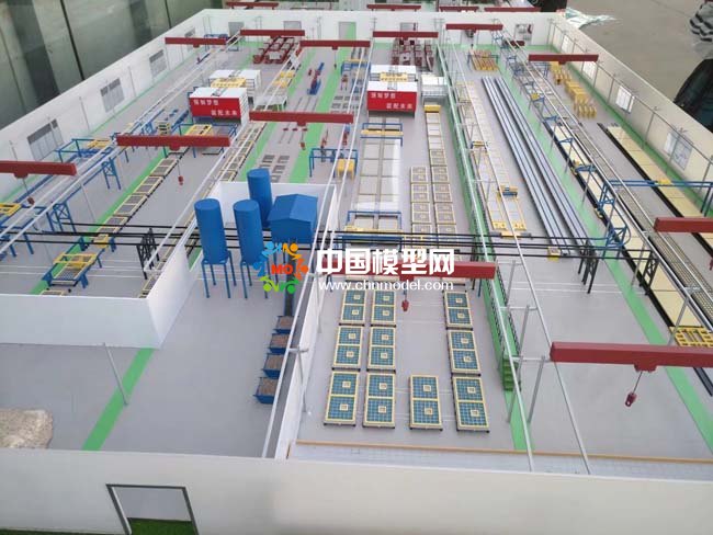 混凝土預(yù)制件沙盤(pán)模型，預(yù)制件生產(chǎn)線沙盤(pán)模型， 裝配式建筑沙盤(pán)模型