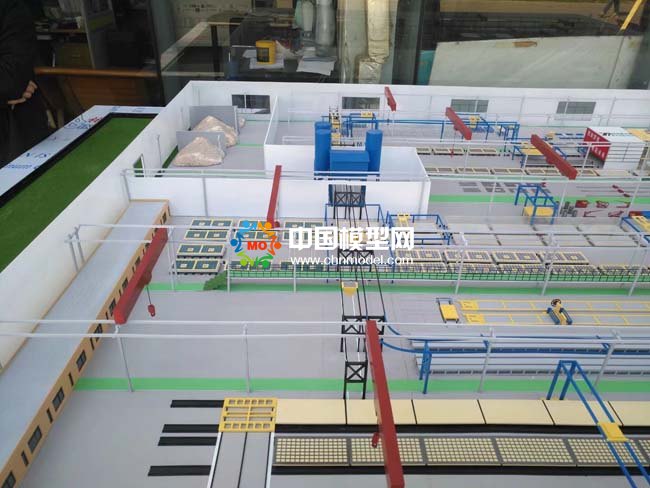 混凝土預(yù)制件沙盤(pán)模型，預(yù)制件生產(chǎn)線沙盤(pán)模型， 裝配式建筑沙盤(pán)模型