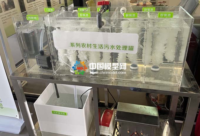 農(nóng)村生活污水處理設(shè)備沙盤(pán)模型，MBBR一體化污水處理設(shè)備沙盤(pán)模型