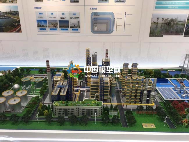 ???????金陵石化煉油廠沙盤模型