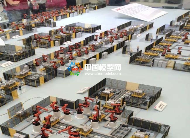 工業(yè)機器人汽車生產(chǎn)線沙盤模型