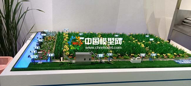 茭白產(chǎn)業(yè)種植基地沙盤(pán)模型