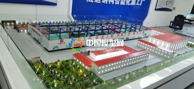 隧道鋼構(gòu)智能化加工廠沙盤模型