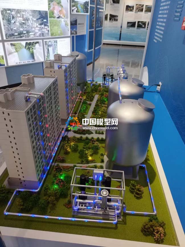 管道直飲水設(shè)備沙盤(pán)模型