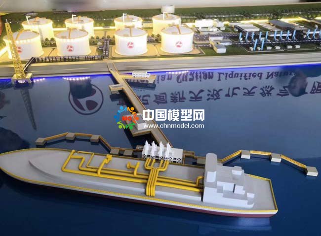液化天然氣碼頭沙盤模型