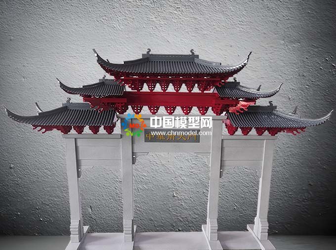 牌坊模型杭州模型公司精雕細(xì)琢