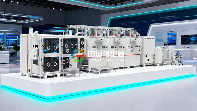 固態(tài)電池裝備模型電池自動(dòng)組裝線模型
