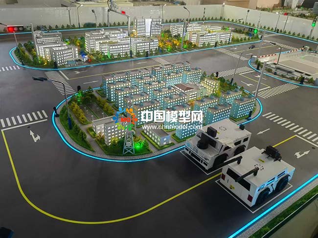 智能網(wǎng)聯(lián)實訓(xùn)交通沙盤模型