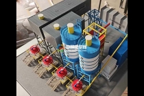 礦用機械設(shè)備模型混凝土摻和設(shè)備模型